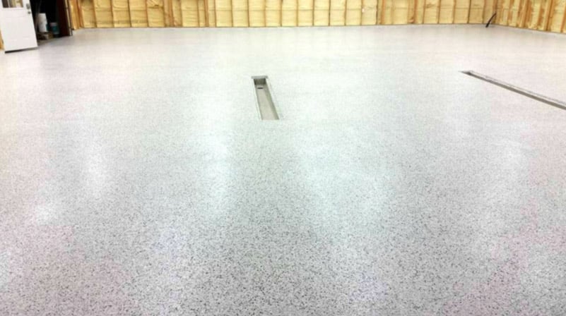 chip epoxy garage flooring