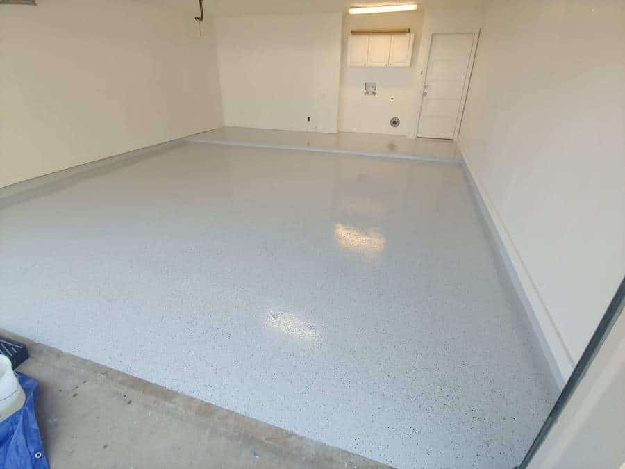 light grey flake epoxy garage floors