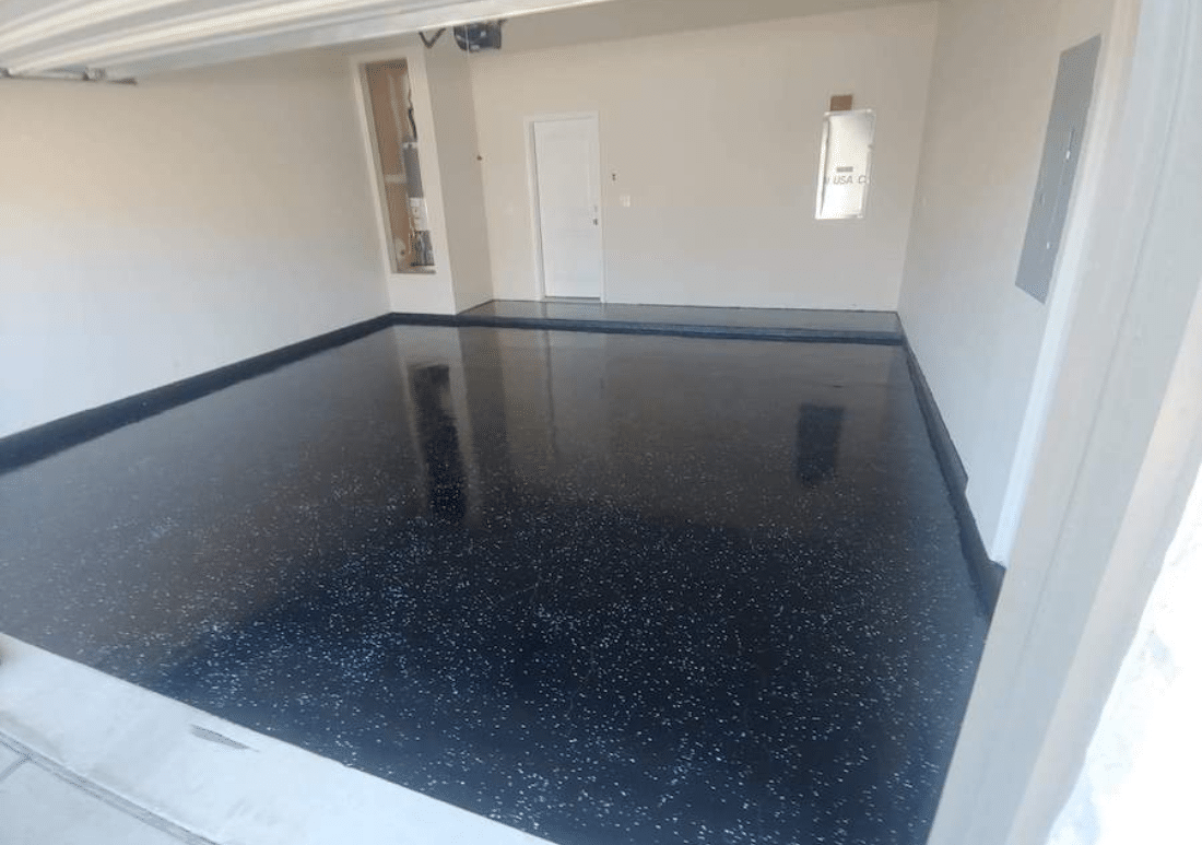 Glossy commercial epoxy floor