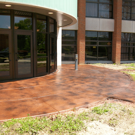 stained patio